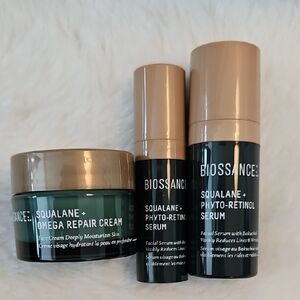 BN Biossance Sqaulene Repair Cream + Phyto-Retinol Serum